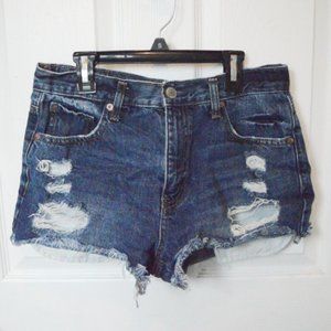 Women's Ripped Jean Shorts